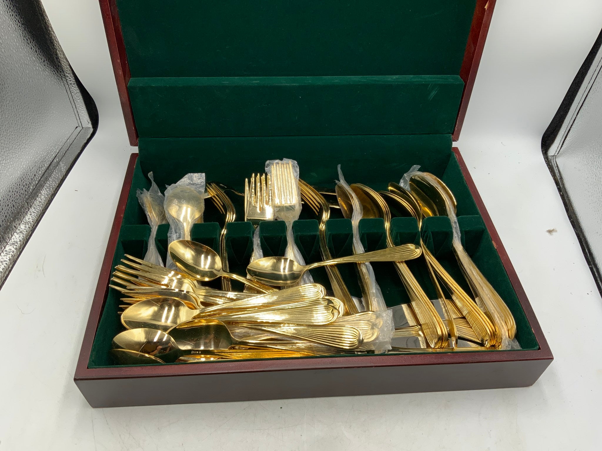 Gold Flatware in Box